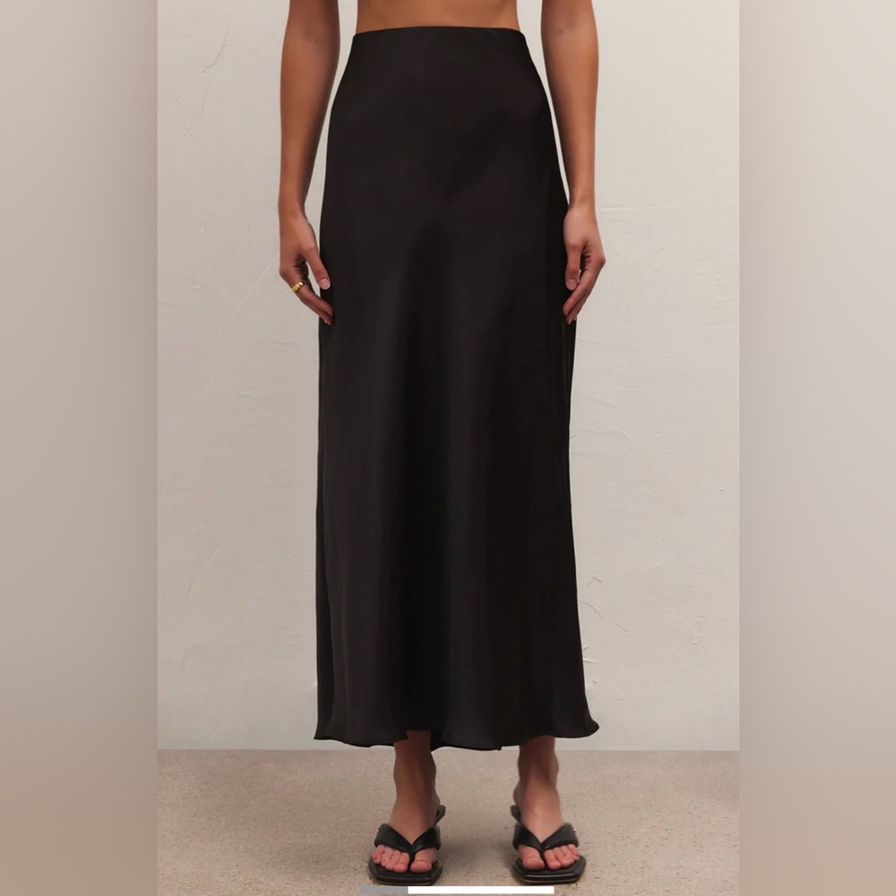 Z Supply Black Midi Skirt